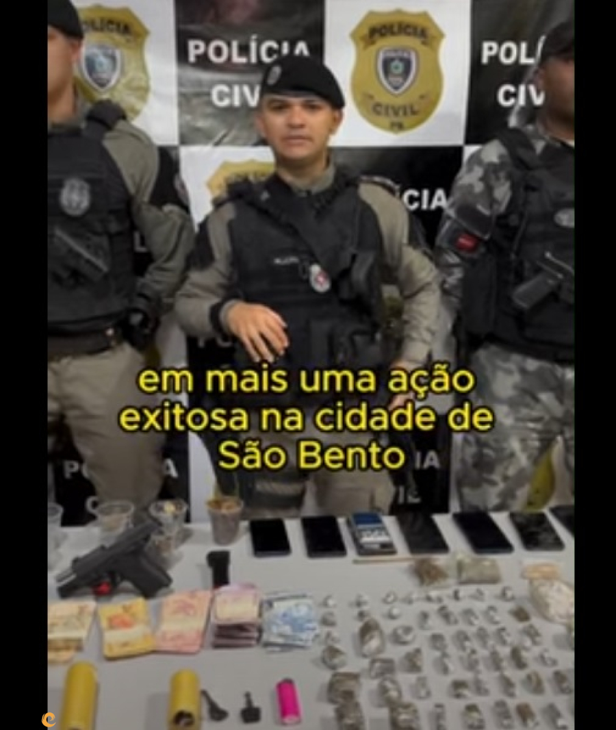 São Bento: Polícia encontra verdadeiro arsenal em operação contra o tráfico